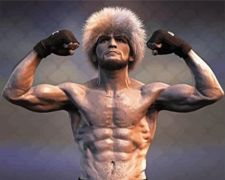 Khabib Nurmagomedov Illustration diamond painting