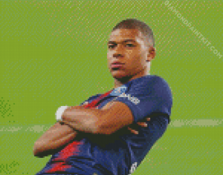 Kylian Mbappé diamond painting