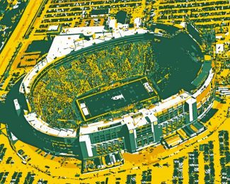 Lambeau Field Stadium diamond painting