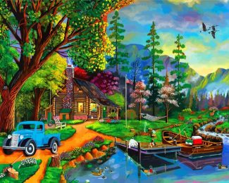 Landscape Paradise diamond painting