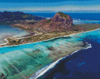 Le Morne Brabant Mauritius diamond painting