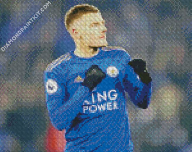 Leicester Jamie Vardy Player diamond painting