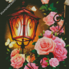 Light Lantern And Roses diamond painting