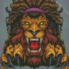 Lion With Dreadlocks diamond painting