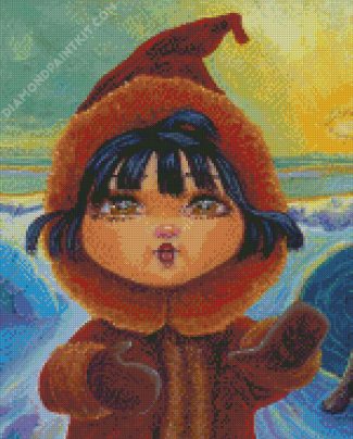 Little Inuit Girl diamond painting