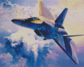 Lockheed Martin F22 Raptor diamond painting