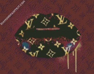 Louis Vuitton Lips diamond painting