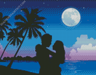 Love Couple Illustration diamond painting