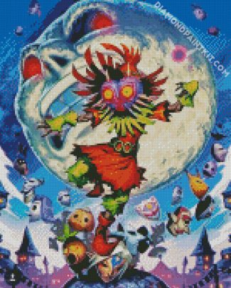 Majoras Mask Legend Of Zelda diamond painting