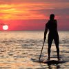 Man Paddleboarding Silhouette diamond painting