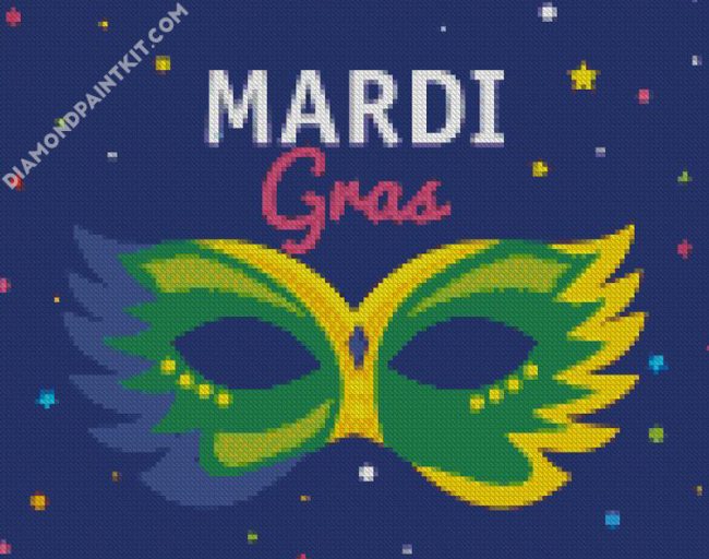 Mardi Gras diamond painting