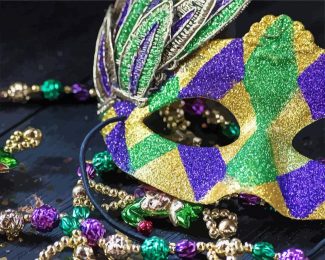 Mardi Gras Festival Mask diamond painting