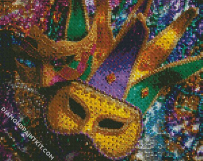 Mardi Gras Masks diamond painting