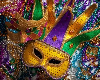 Mardi Gras Masks diamond painting