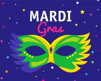 Mardi Gras diamond painting