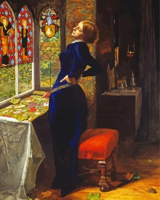 Mariana By John Everett Millais diamond painting