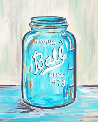 Mason Jar diamond painting