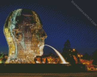 Metalmorphosis Fountain Charlotte diamond painting