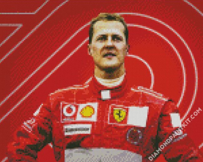 Michael Schumacher Race Car Driver diamond painting