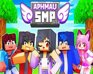 Minecraft Aphmau diamond painting