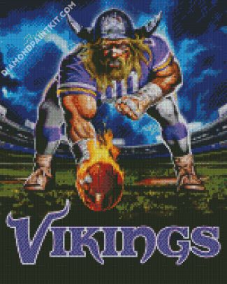 Minnesota Vikings diamond painting