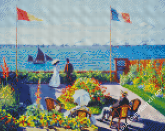 Monet Garden At Sainte Adresse diamond painting