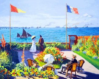 Monet Garden At Sainte Adresse diamond painting