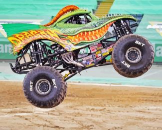 Monster Truck Race diamond painting