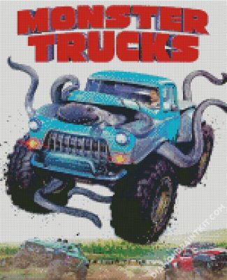 Monster Trucks Movie Poster diamond painting