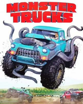 Monster Trucks Movie Poster diamond painting