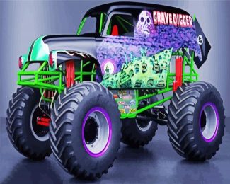 Monster Truck diamond painting