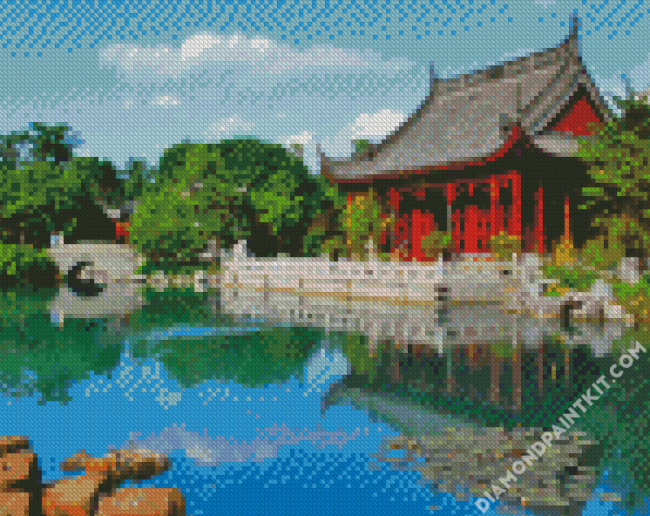 Montreal Japanese Garden diamond painting