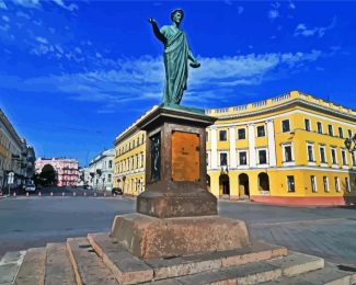 Monument To Duc De Richelieu Odessa diamond painting