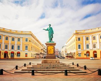 Monument To Duc De Richelieu Odessa diamond painting