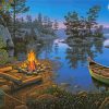 Family Campfire diamond painting