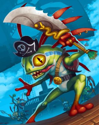 Murloc The Pirate diamond painting