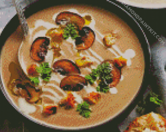 Mushroom Soup diamond painting