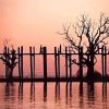 Myanmar U Bein Bridge Silhouette diamond painting