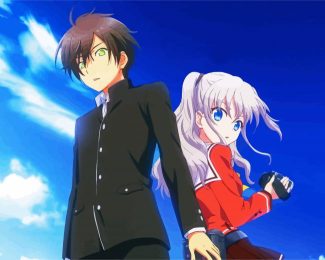 Nao Tomori And Yuu Otasaka Charlotte Anime diamond painting