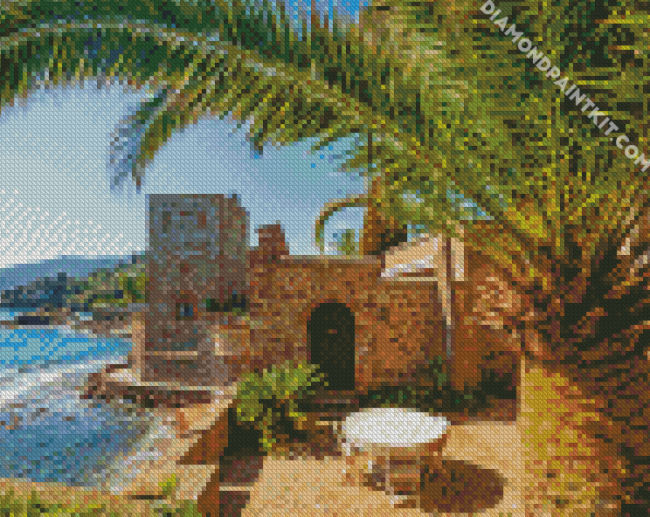 Napoule Castle Cannes diamond painting