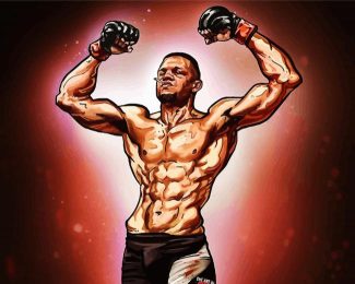 Nate Diaz Art diamond painting