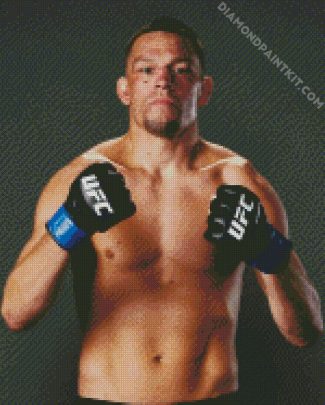 Nate Diaz UFC diamond painting