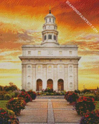 Nauvoo Illinois Temple diamond painting