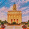 Nauvoo Illinois Temple Building diamond painting