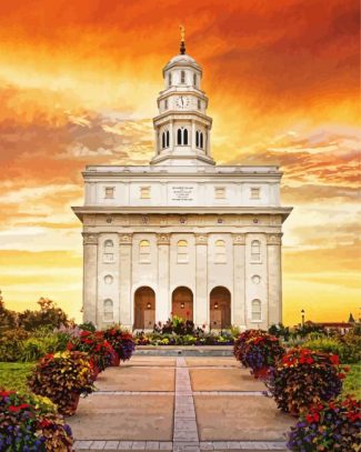 Nauvoo Illinois Temple diamond painting