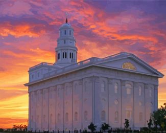 Nauvoo Temple diamond painting