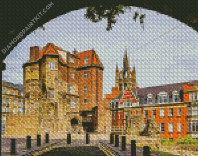 Newcastle Castle diamond painting