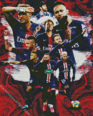 Neymar Paris Saint Germain diamond painting