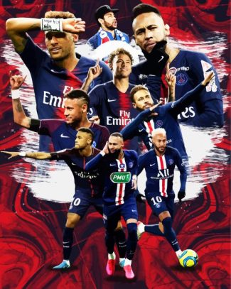 Neymar Paris Saint Germain diamond painting