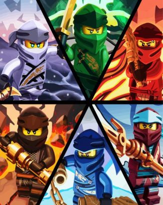 Ninjago Characters diamond painting